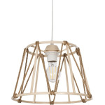 GloboStar Jute �������� �������� ��������� ������ �������� 1 x E27 IP20 ���� ������� �� ���� ������ - �30 x �30 x �23cm - (203-0092)