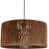 GloboStar Kyclos Boho �������� ��������� ������ �������� 1 x E27 IP20 ���� Rattan - M40 x �40 x �25.5cm - (203-0047)