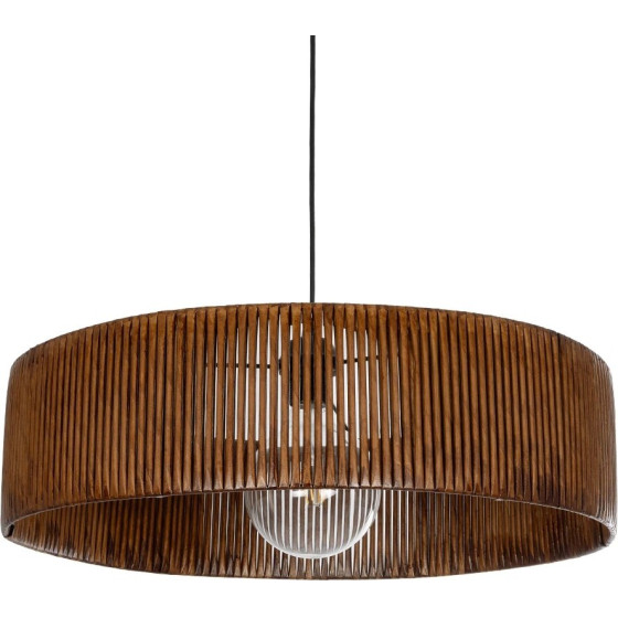 GloboStar Kyclos Boho �������� ��������� ������ �������� 1 x E27 IP20 ���� Rattan - M55 x �55 x �20cm - (203-0045)