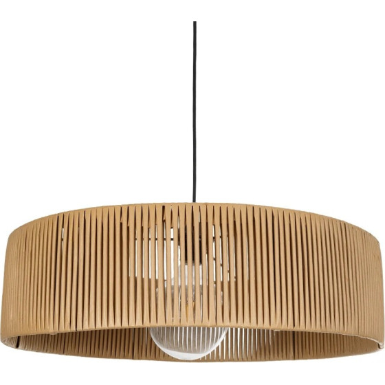 GloboStar Kyclos Boho �������� ��������� ������ �������� 1 x E27 IP20 ���� Rattan - M55 x �55 x �20cm - (203-0044)