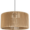 GloboStar Kyclos Boho �������� ��������� ������ �������� 1 x E27 IP20 ���� Rattan - M40 x �40 x �25.5cm - (203-0049)
