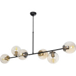 GloboStar Lattice �������� �������� ��������� ���� �������� 6 x E27 IP20 ����� & ���������� ������� �� M��� ����� - �120 x �32 x �32cm - (203-0017)