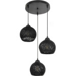 GloboStar Yasam Vintage �������� ��������� ������ ������� 3 x E27 IP20 ����� ����� - �42 x �42 x �54cm - (203-0022)