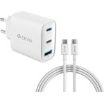 Devia ��������� �������� ������� �������� 65W �� ������ ����� Usb A & 2xUsb C Gan Pd & ������� Usb C �� Usb C Extreme Speed ����� - (RCE-6505ACCL)