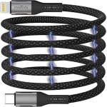 Maxlife ������� �������� Usb 2.0 Magnetic Nylon Usb C �� Lightning 27W 1m ����� - (MXUC-11)