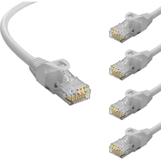 Powertech ������� ������� Cat 6 U/UTP, CCA, 250Hz, 0.5m, ����, 5��� - (CAB-N414-5)