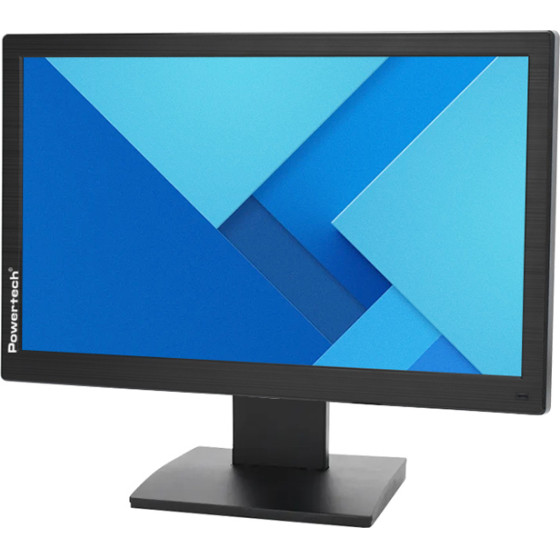 Powertech ����� ���� Ips LED, 15.6'' 1920x1080, HDMI/VGA/USB, ����� - (PT-1367)