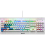 Sharkoon Skiller SGK3 White White US-Layout Kailh Blue - (32174)