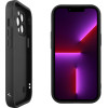 Volte-Tel ���� Iphone 13 Pro 6.1'' Silicon Tpu With Strap Full Camera Protection Black With Black BUTTERFLIES