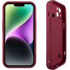 Volte-Tel ���� Iphone 14 6.1'' Silicon Tpu With Strap Full Camera Protection Burgundy With Red HEARTS