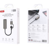 XO HUB018 ���������� ������� Usb �� Type-C 2-��-1 RJ45 100Mbs