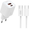 XO L147 (EU) Pd 1USB-A+1USB-C ��������� �� ������� TYPE-C �����
