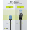 Goobay ������� ������� Cat 6A U/UTP, slim, copper, 500MHz, 0.15m, ����� - (74230)