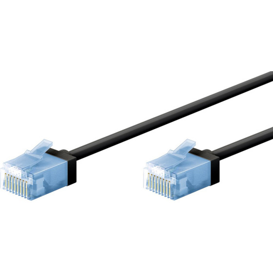 Goobay ������� ������� Cat 6A U/UTP, slim, copper, 500MHz, 0.15m, ����� - (74230)