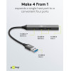 Goobay Usb Hub 4x �����, Usb 3.2, 5Gbps, Usb �������, ���� - (74458)