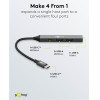 Goobay Usb Hub 4x �����, Usb 3.2, 5Gbps, USB-C �������, ���� - (74459)