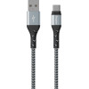 Energizer ������� �������� Metal / Braided Nylon USB-A �� USB-C ����� 2m - (C520CKSL)