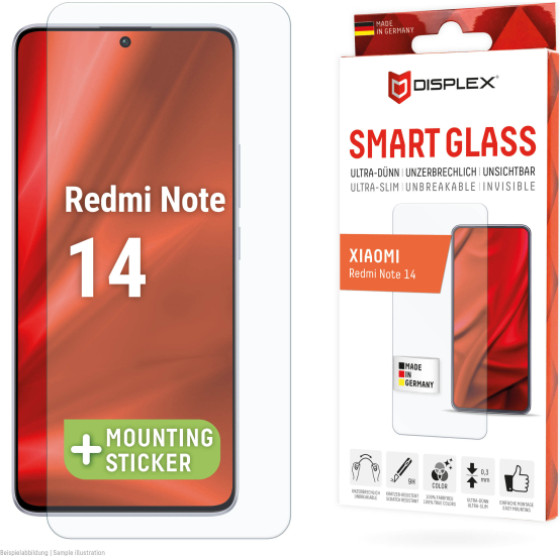 Displex Smart Glass 2D EASY-On Xiaomi Redmi Note 14 - (02094)