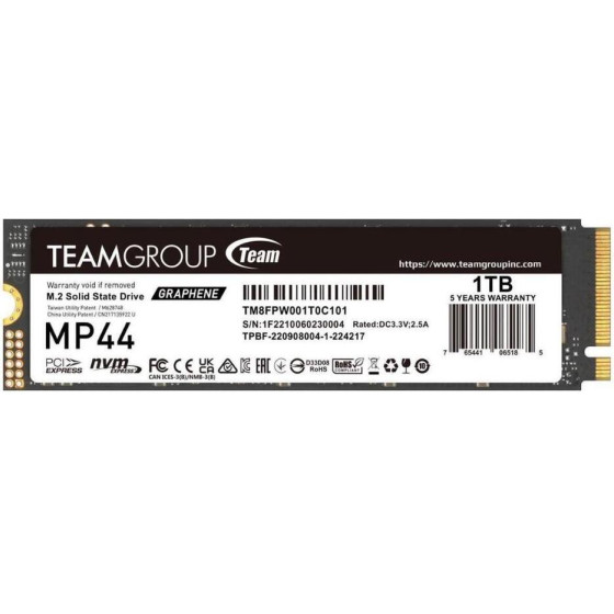 TeamGroup ������ Ssd 1TB MP44 Pcie M.2 Pcie 4.0 x4 Nvme - (TM8FPW001T0C101)