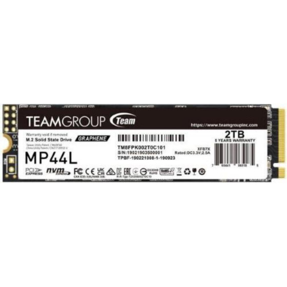 TeamGroup ������ Ssd 2TB MP44L Pcie M.2 Pcie 4.0 x4 Nvme - (TM8FPK002T0C101)