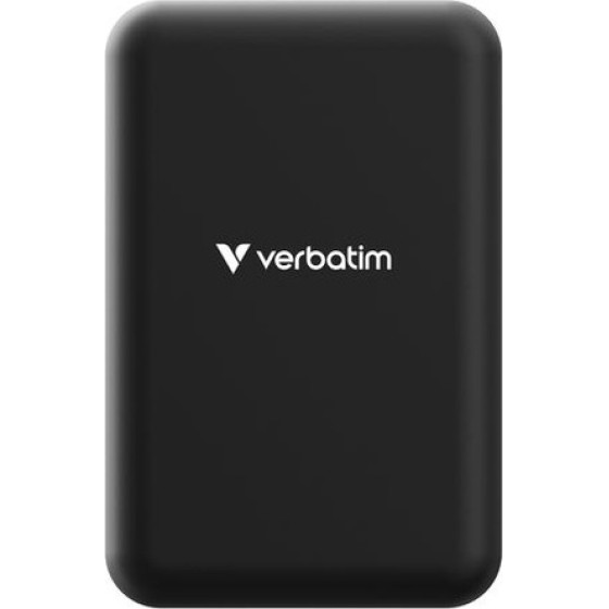 Verbatim Charge 'n' Go Magnetic Wireless Power Bank 20000 Mah Black - (32223)