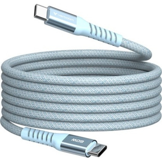 Verbatim Sync & Charge Usb C To Usb C 60W Magnetic 120 Cm - Blue - (31852)