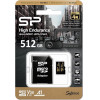 Silicon Power Micro Sdhc 512GB Class 10 UHS-1 U3 A1 V30 Endurance R100/W80 MB/S + Sd Adaptor - (SP512GBSTXDV3V1HSP)