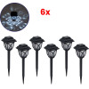 GloboStar ��� 6 �������� �������� ������ ��������� Led Smd 1W 100lm �� ������������ �������� 600mAh - ������������ ����� �� ��������� ������-������ ��������� IP65 ������ ����� ��������� ����� ����� 6000K - (85703)