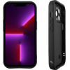 Volte-Tel ���� Iphone 13 Pro 6.1'' Silicon Tpu With Strap Full Camera Protection Black With Black HEARTS