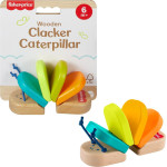 Fisher Price - Wooden Clacker Caterpillar (JCY39)