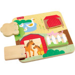 Fisher Price - Wooden Farm Animals Board (JCY33)