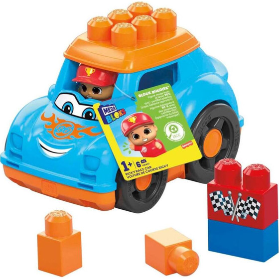 Fisher Price Mega Bloks: Block Buddies - Ricky Race Car (HKN41)