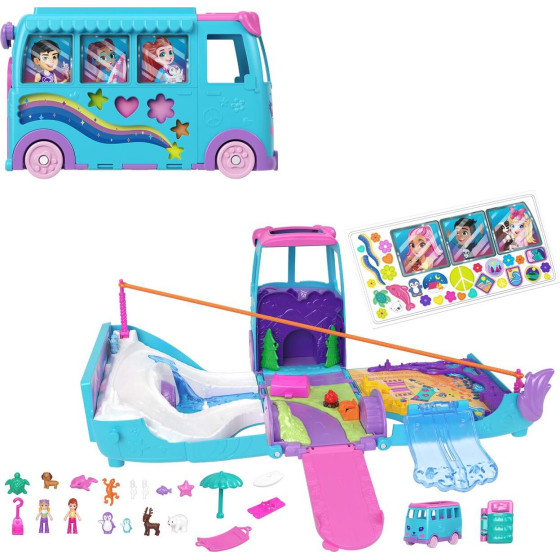 Mattel Polly Pocket: Pet Mobile Adventure - Playset (JCC22)