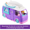 Mattel Polly Pocket: Tiny Worlds Big Surprises! - Glamping Camper Van Vehicle Playset (JCC32)