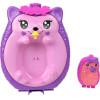 Mattel Polly Pocket: Tiny Worlds Big Surprises! - Hedgehog Mom & Baby Playset (JBJ91)