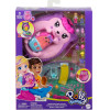 Mattel Polly Pocket: Tiny Worlds Big Surprises! - Hedgehog Mom & Baby Playset (JBJ91)