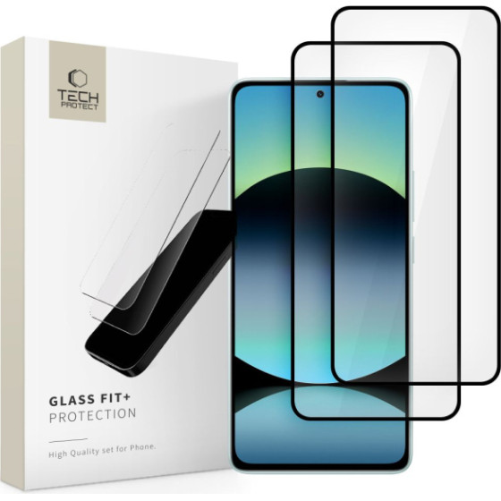 Tech-Protect Full Glass Fit 2-Pack Xiaomi Redmi Note 14 4G/5G Black - (TPGFXRN14B)