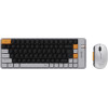 Alcatroz BT5.3/2.4G MULTI-Device Rechargeable Keyboard & Mouse Tetriz Air 300C Autumn Black - (TETRIZ-AIR300C-AB)
