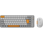 Alcatroz BT5.3/2.4G MULTI-Device Rechargeable Keyboard & Mouse Tetriz Air 300C Summer White - (TETRIZ-AIR300C-SW)