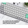 Alcatroz BT5.3/2.4G MULTI-Device Rechargeable Keyboard Tetriz Air 3 Summer White - (TETRIZ-AIR3-SW)