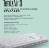 Alcatroz BT5.3/2.4G MULTI-Device Rechargeable Keyboard Tetriz Air 3 Summer White - (TETRIZ-AIR3-SW)