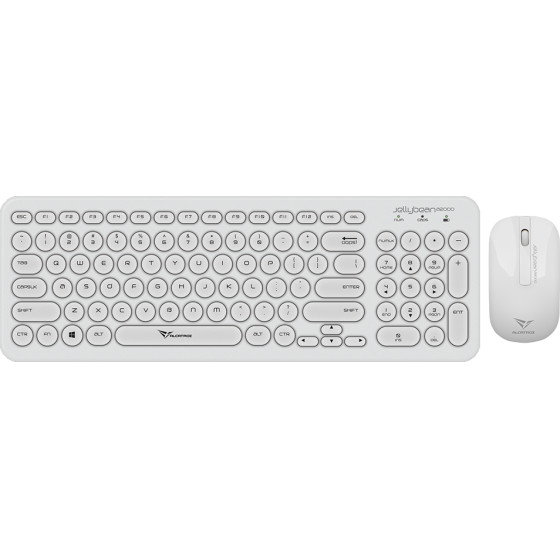 Alcatroz Wireless Mouse And Keyboard Jellybean A2000 W.White - (A2000WW)
