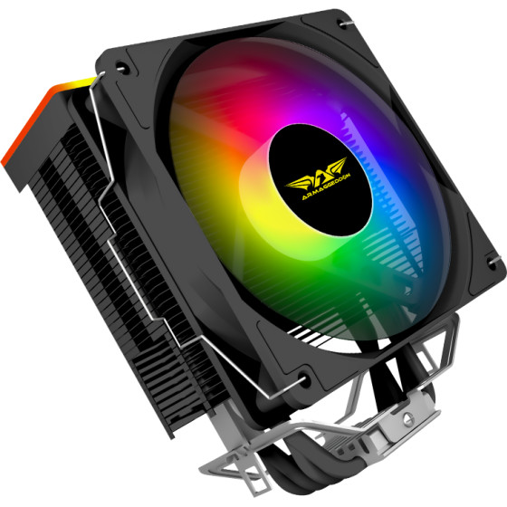 Armaggeddon Argb Silent 12CM Cpu Cooling Fan 4 Heat Pipes Black - (BLIZZARD2-B)