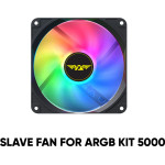 Armaggeddon Cooling 4xFan Kit 12CM Argb Kit 5000 Black - (ARGB-KIT-5000B)