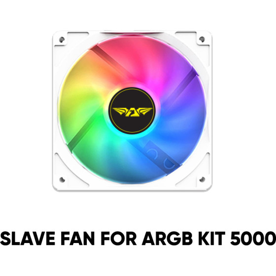 Armaggeddon Cooling 4xFan Kit 12CM Argb Kit 5000 White - (ARGB-KIT-5000W)