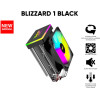 Armaggeddon Rgb Silent 9CM Cpu Cooling Fan 2 Heat Pipes Black - (BLIZZARD1-B)