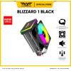 Armaggeddon Rgb Silent 9CM Cpu Cooling Fan 2 Heat Pipes Black - (BLIZZARD1-B)