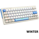 Armaggeddon Trimode Mech Rgb Keyboard Linear 63KEys GMK-100 Winter - (GMK-100W)