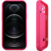 Volte-Tel ���� Iphone 12 Pro 6.1'' Silicon Tpu With Strap Full Camera Protection Pink With Pink HEARTS