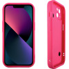 Volte-Tel ���� Iphone 13 6.1'' Silicon Tpu With Strap Full Camera Protection Pink With Pink HEARTS